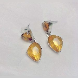 Elegant Citrine Tone Color Drop Earrings NWOB Firm $ Great for Date Night!